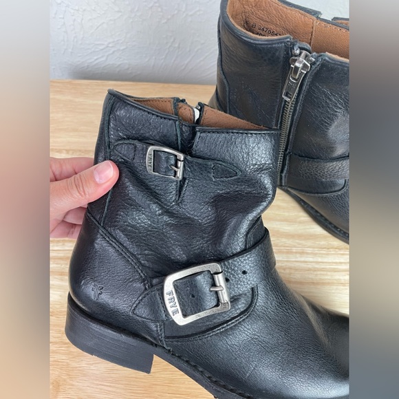 FRYE Vicky Buckle Boots Leather - Picture 11 of 13